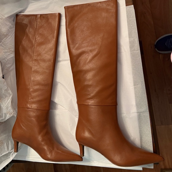 Seychelles Tan Leather Pointed Toe Boots - Picture 2 of 6